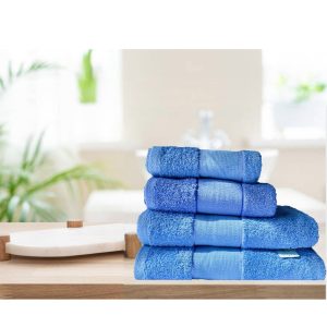 Toalla Trovador PANAMA 100% Algodón de 620 g/m² - Ducha, Azul