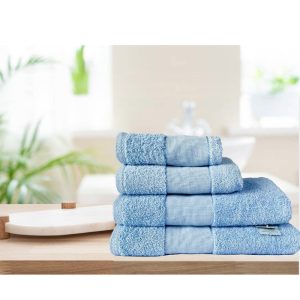 Toalla Trovador PANAMA 100% Algodón de 620 g/m² - Lavabo, Azul cielo