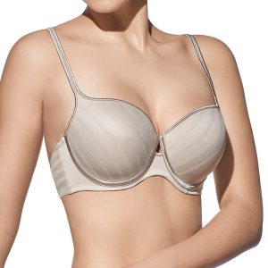 Selene Sujetador Julia con aros – Copa de relleno y tul a franjas