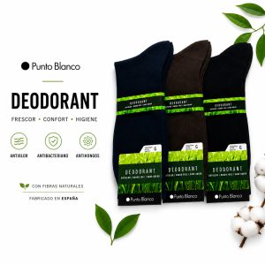 Calcetines Punto Blanco 13620-10 Deodorant Antibacterianos y Antiolor