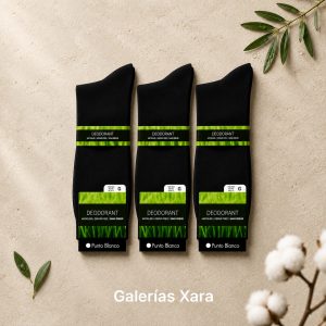 Calcetines Punto Blanco 13620-10 Deodorant Antiolor y Antibacterianos | Unidad o Pack de 3 Pares