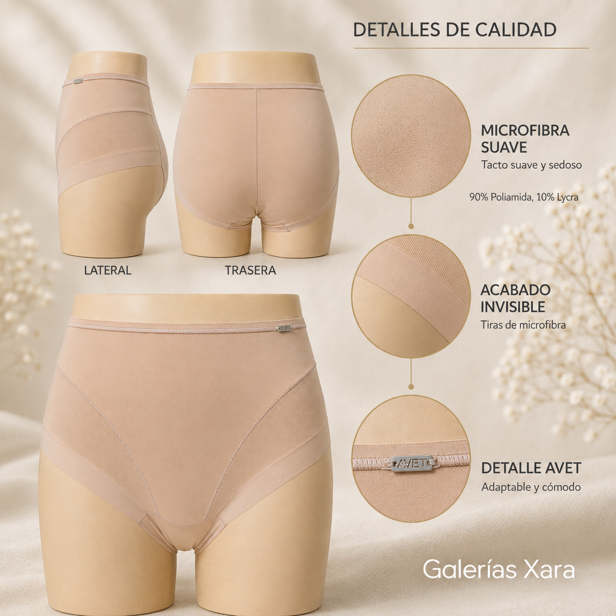 Braguita Midi Avet 32952 De Microfibra | Suavidad Y Acabado Invisible - Imagen 2